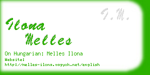 ilona melles business card